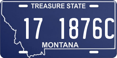 MT license plate 171876C