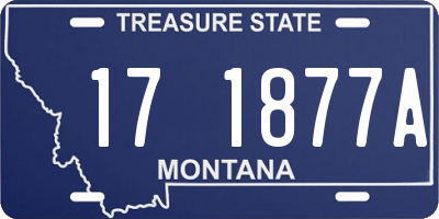 MT license plate 171877A