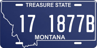 MT license plate 171877B