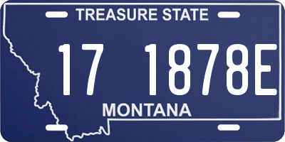 MT license plate 171878E