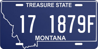 MT license plate 171879F