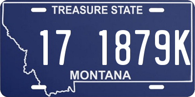 MT license plate 171879K