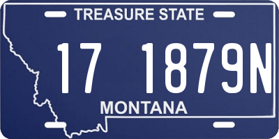 MT license plate 171879N