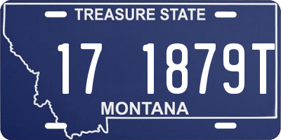 MT license plate 171879T