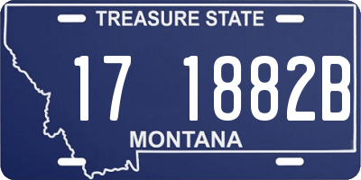 MT license plate 171882B