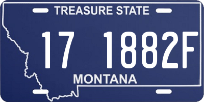 MT license plate 171882F
