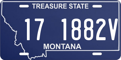 MT license plate 171882V