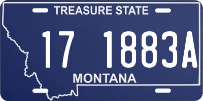 MT license plate 171883A