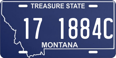 MT license plate 171884C