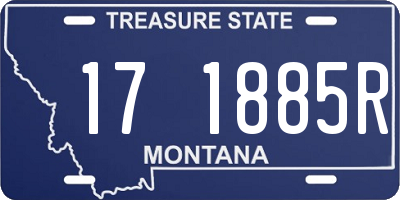 MT license plate 171885R