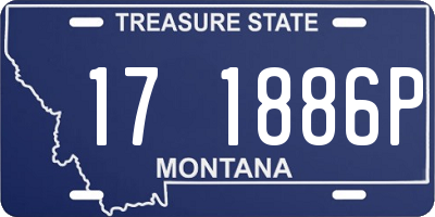 MT license plate 171886P