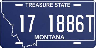 MT license plate 171886T