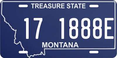 MT license plate 171888E
