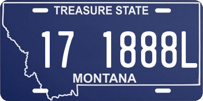 MT license plate 171888L