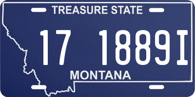 MT license plate 171889I