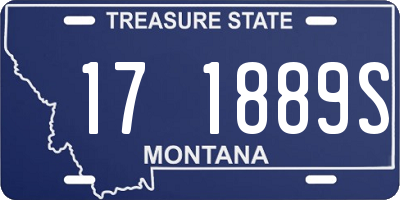 MT license plate 171889S
