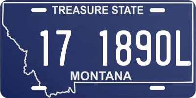 MT license plate 171890L