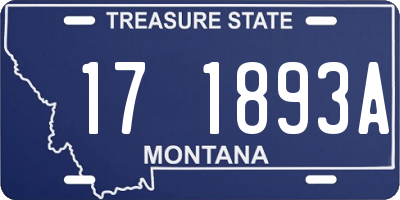 MT license plate 171893A