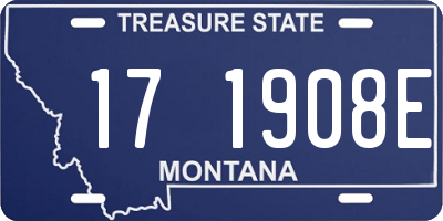 MT license plate 171908E