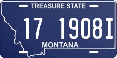 MT license plate 171908I