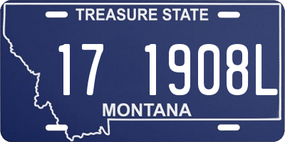 MT license plate 171908L