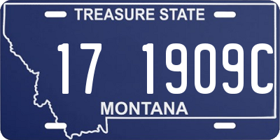 MT license plate 171909C