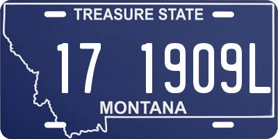 MT license plate 171909L