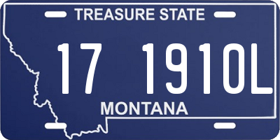 MT license plate 171910L