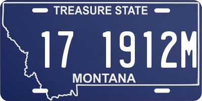 MT license plate 171912M