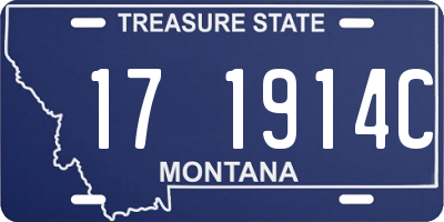 MT license plate 171914C