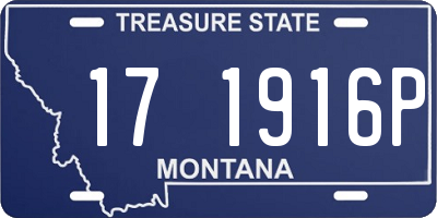 MT license plate 171916P