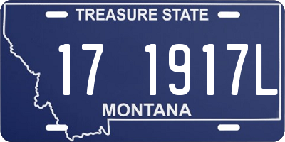 MT license plate 171917L