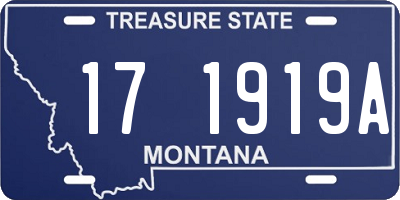 MT license plate 171919A