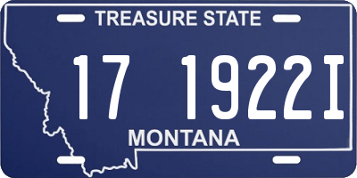 MT license plate 171922I
