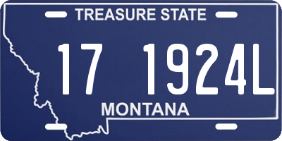 MT license plate 171924L