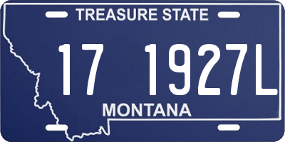 MT license plate 171927L
