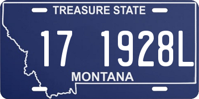 MT license plate 171928L