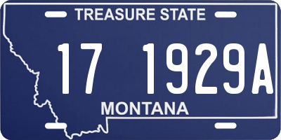 MT license plate 171929A
