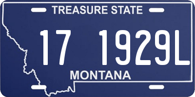 MT license plate 171929L