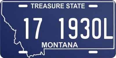 MT license plate 171930L