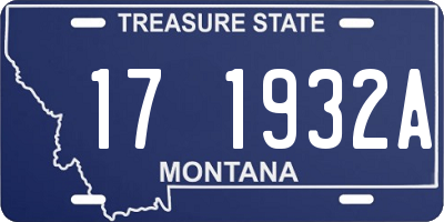 MT license plate 171932A