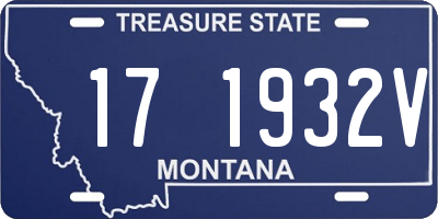 MT license plate 171932V