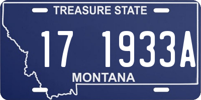 MT license plate 171933A