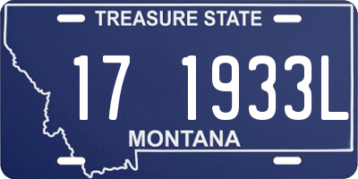 MT license plate 171933L