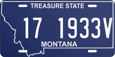 MT license plate 171933V