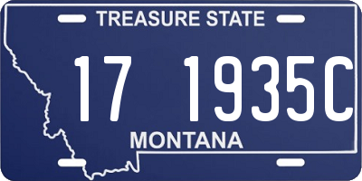MT license plate 171935C