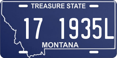 MT license plate 171935L