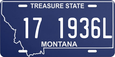MT license plate 171936L