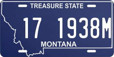 MT license plate 171938M