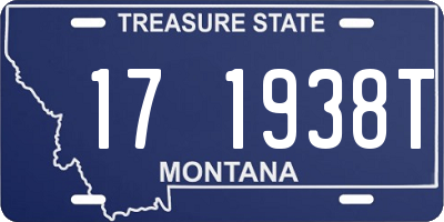 MT license plate 171938T